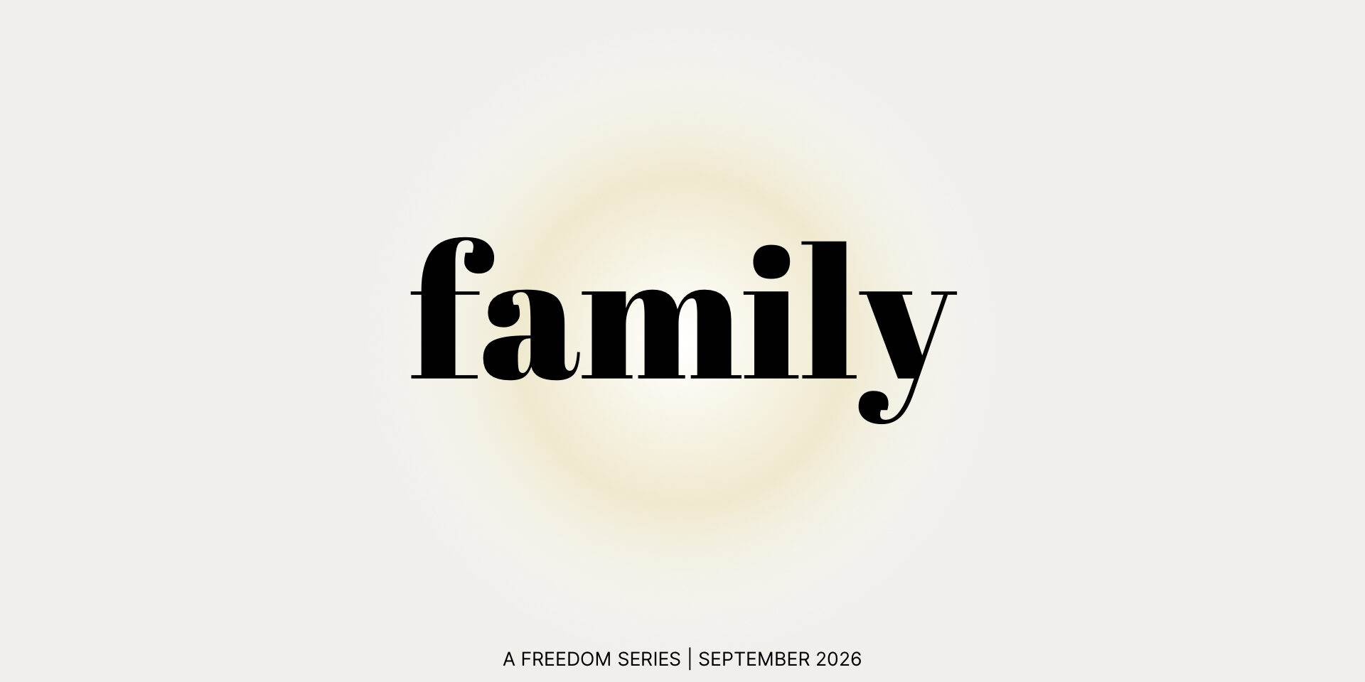 Family Series Title – September 2026